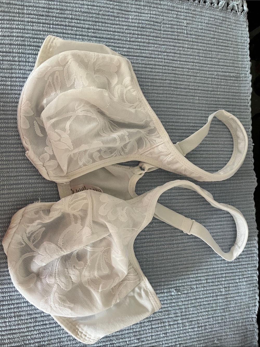 Sheer Lace Underwire Bra in Ivory - Supportive Everyday Comfort